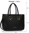 LS00515 - Black Grab Shoulder Handbag