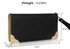 LSP1072A - Black Purse/Wallet with Metal Decoration