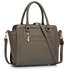 LS00255A - Grey Grab Tote Handbag