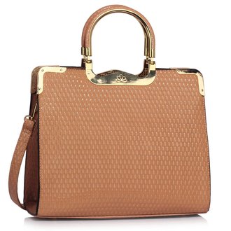 LS00294A - Nude Metal Frame Grab Tote