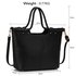 LS00111 - Black Fashion Tote Handbag