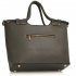 LS00111 - Grey Fashion Tote Handbag
