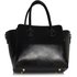 LS00463 - Wholesale & B2B Black/White Polished Metal Shoulder Handbag Supplier & Manufacturer