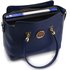 LS00463 - Wholesale & B2B Navy Polished Metal Shoulder Handbag Supplier & Manufacturer