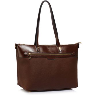LS00121- Coffee Grab Shoulder Handbag