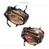 AG00447 - Black Tote Handbag Features Buckle Belts