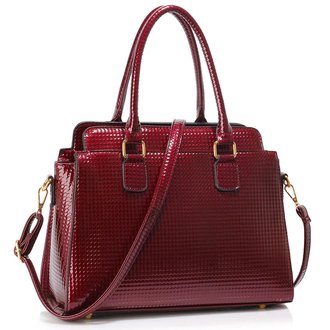 LS00419 - Burgundy Women's Grab Tote Bag