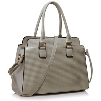 LS00419 - Wholesale & B2B Grey Women's Grab Tote Bag Supplier & Manufacturer