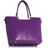LS00348A - Purple Bow-Tie Shoulder Handbag