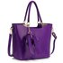 LS00348A - Purple Bow-Tie Shoulder Handbag