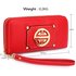 LSP1051A - Red Purse/Wallet with Metal Decoration