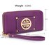 LSP1051A - Purple Purse/Wallet with Metal Decoration