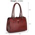 LS00306 - Burgundy Grab Shoulder Handbag