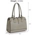 LS00306 - Wholesale & B2B Grey Grab Shoulder Handbag Supplier & Manufacturer