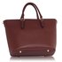 LS00263 - Burgundy Grab Shoulder Handbag