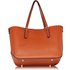 LS00265 - Brown Shoulder Bag With Removable Pouch