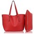 LS00265 - Red Shoulder Bag With Removable Pouch