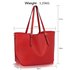 LS00265 - Red Shoulder Bag With Removable Pouch