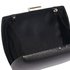 LSE00335 - Black Hard Case Evening Bag