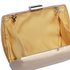 LSE00335 - Gold Hard Case Evening Bag
