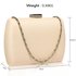 LSE00335 - Nude Hard Case Evening Bag