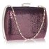 LSE00336 - Purple Sequin Clutch