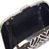 LSE00338 - Black Metal Mesh Clutch Bag