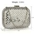 LSE00338 - Silver Metal Mesh Clutch Bag