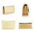 AGC00342 -  Gold Large Flap Clutch purse