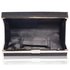 LSE00344 - Black Glitter Clutch Bag