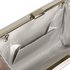 AGC00343 - Silver Hard Case Evening Bag