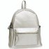AG00186C - Silver Backpack Rucksack School Bag