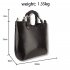 AG00267 - Black Ladies Fashion Tote Handbag