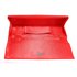 LSE00328A - Red Satin Clutch Evening Bag