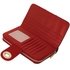 LSP1076 - Red Purse/Wallet With Gold Tone Metal Twist Lock