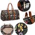 AG00479 - Black Floral Weekend Duffle Bag