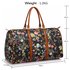 AG00479 - Black Floral Weekend Duffle Bag