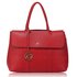 AG00538 - Burgundy Satchel Grab Shoulder Handbag