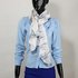 AGSC033 - Butterfly Printed White Women's Scarf