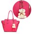 AGC1017 -  White Teddy Bear handbag Charm