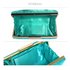 LSE00314 - Emerald Satin Clutch Evening Bag