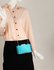 LSE00314 - Emerald Satin Clutch Evening Bag