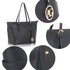 AG00350 - Black Women's Large Tote Handbag