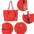 AG00350 - Red Women's Large Tote Handbag