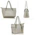 AG00350 - Grey Women's Large Tote Handbag