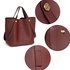 AG00198 - Burgundy Women's Tote Shoulder Bag