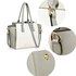 AG00314A - Wholesale & B2B Grey / White Zipper Tote Bag Supplier & Manufacturer