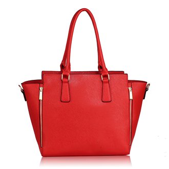 AG00314A - Wholesale & B2B Red Zipper Tote Bag Supplier & Manufacturer