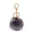 AGC1012 - Dark Grey Fluffy Bag Charms