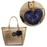 AGC1014 - Navy Fluffy Heart Bag Charms